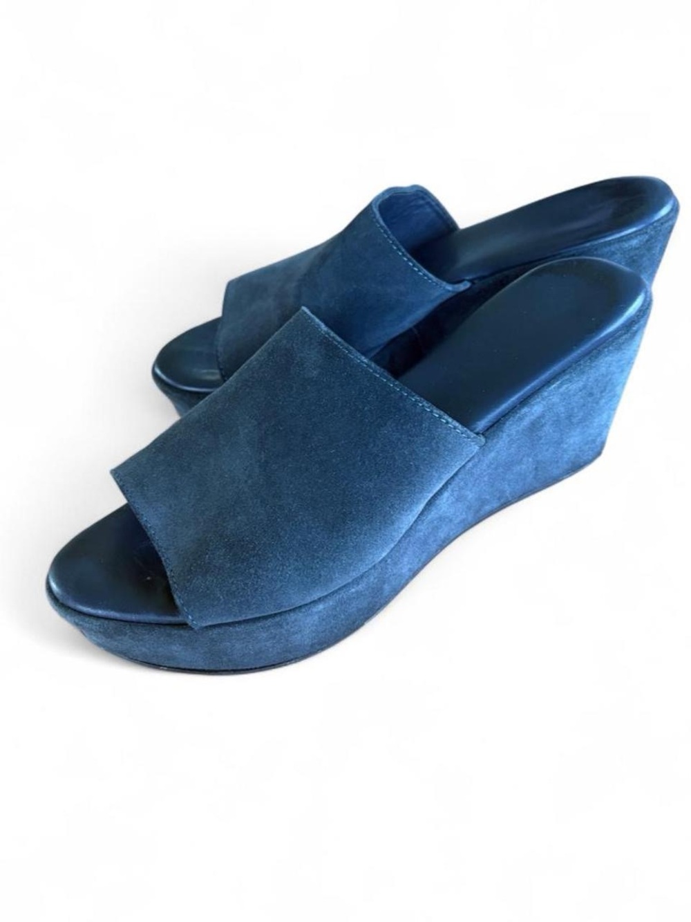 Cordani Platform Wedges Charcoal Gray 39 8 8.5 Made in Italy Comfort Minimalist